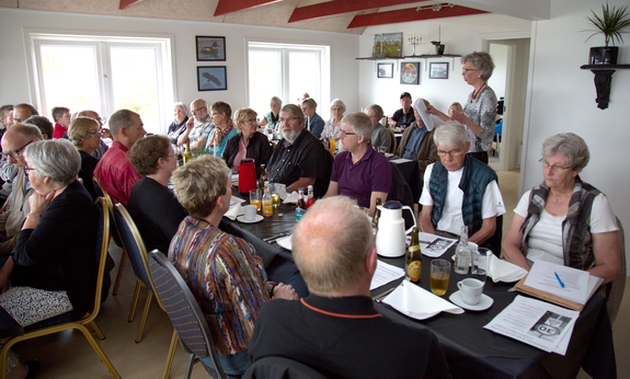 Formand Ingrid M. Schmidt gav en mundtlig beretning på generalforsamlingen. Foto: Peter Jessen